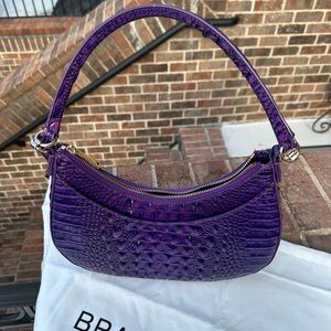 Brahmin Purple Crocodile-Embossed Women's Bag, NWOT